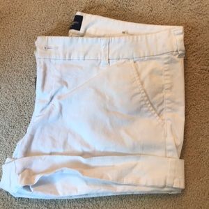 white american eagle stretch shorts